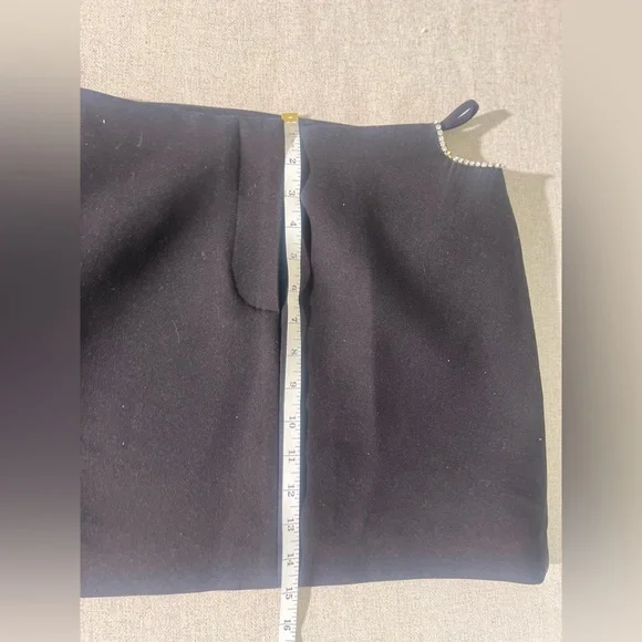 Zara Rhinestone Mini Skirt - Size XS - Black - Picture 7 of 9